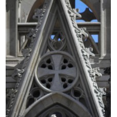 Solar cross with three holes on each corner